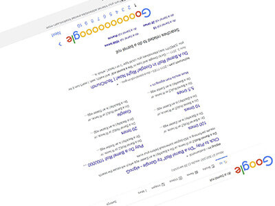 Google Barrel Roll ایسٹر ایگ