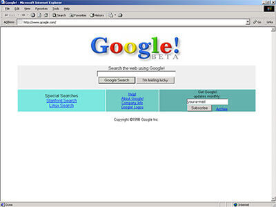 1998 میں Google ایسٹر ایگ