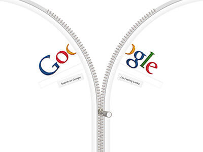 Google Zipper انٹرایکٹو ڈوڈل